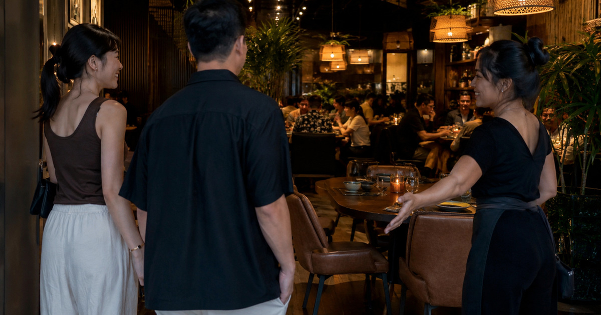 Friends arriving for a booked table at a cosy Albany restaurant