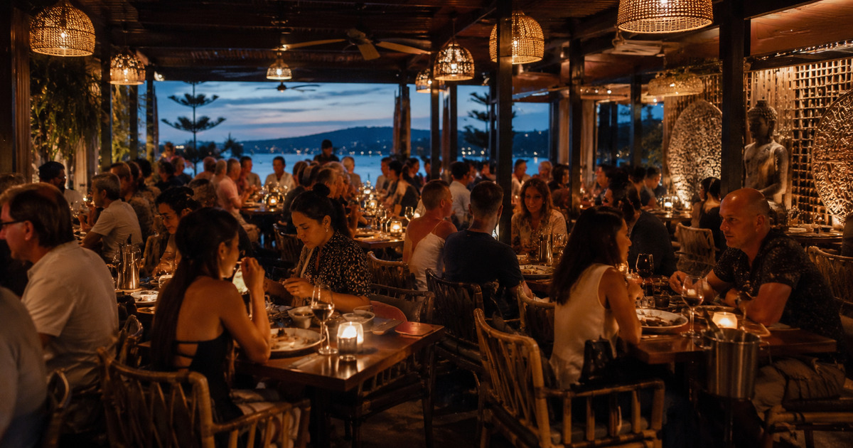 Albany weekend evening with a warm restaurant interior and coastal weather outside